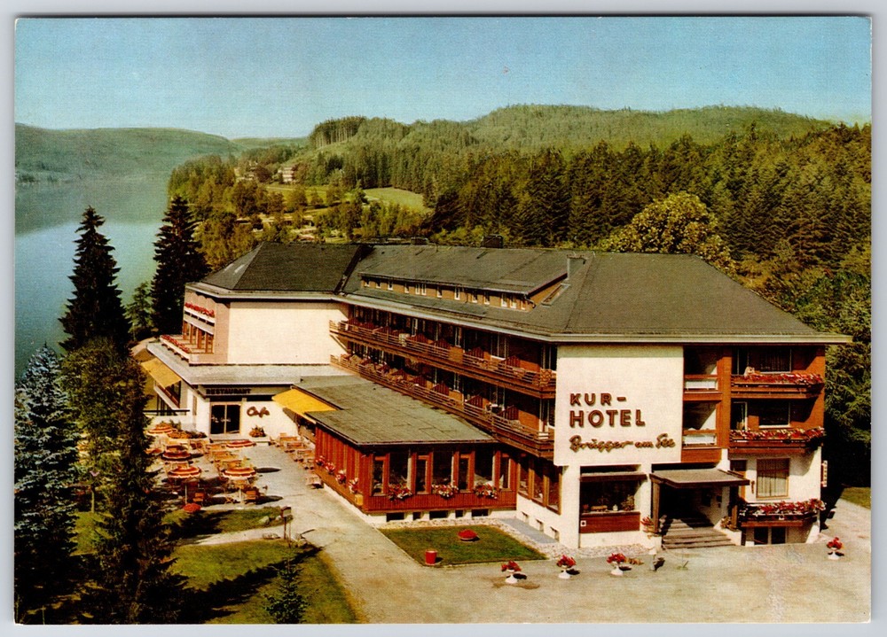 Germany Titisee Neustadt Kurhotel Brugger am See Continental Postcard