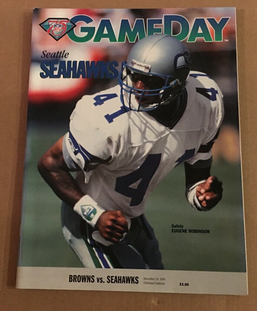Cleveland Browns vs Seattle Seahawks 1994 Game Program NFL FOOTBALL MAGAZINE