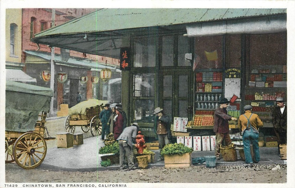 c1910 San Francisco California Chinatown occupation people Postcard 26-2719