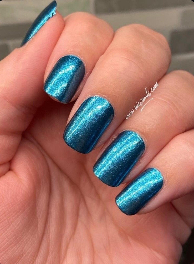 Color Street Nail Polish Strips~Space Case~Metallic Galactic Blue