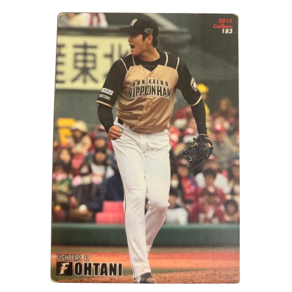 Shohei Ohtani 2015 Calbee #183 Nippon-Ham Fighters Early Rookie Trading Card