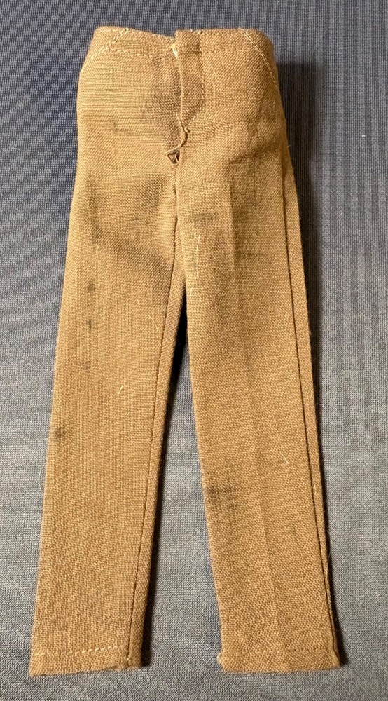 Vintage Mattel Ken Fashion Pak Tan Brown Slacks Pants Zippered  1962