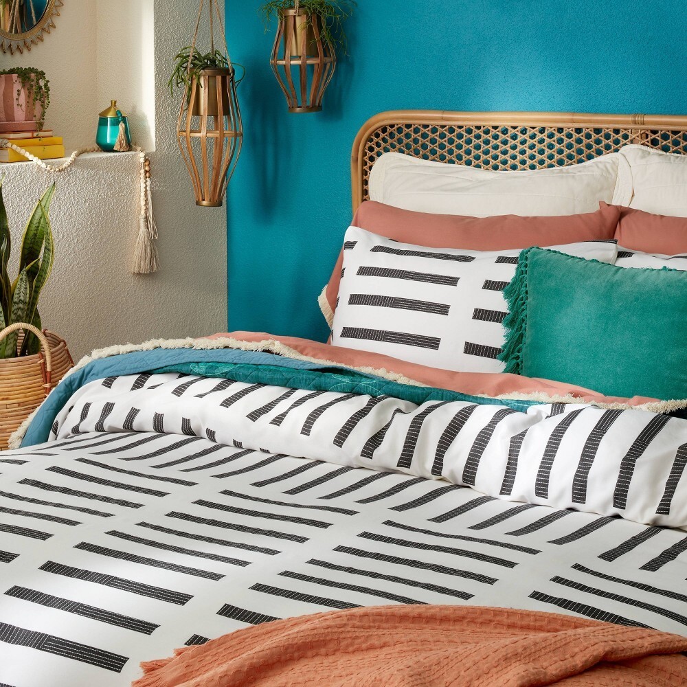 3pc Dash Print Duvet Cover & Sham Set - Opalhouse™ Designed with Jungalow™ Queen