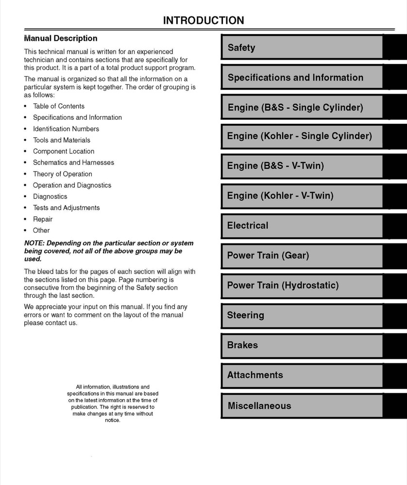 John Deere L100 L110 L120 L130 service manual