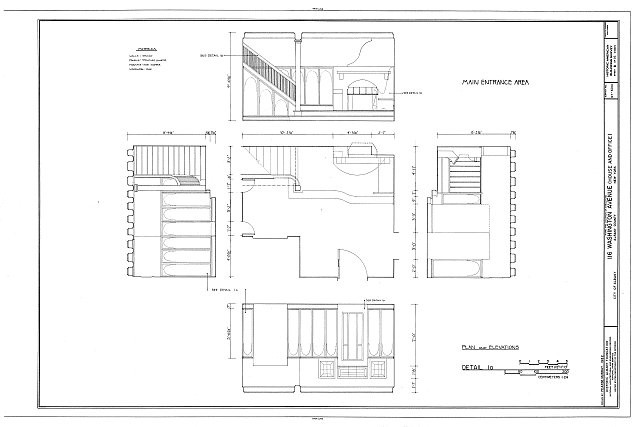 116 Washington Avenue (House & Office),Albany,Albany County,NY,New York,HABS,11