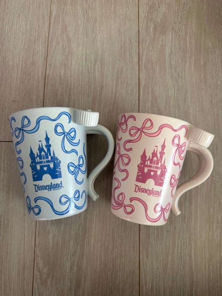 Disneyland Starbucks Collaboration Mug Set 2pcs Castle Design Rare USA New