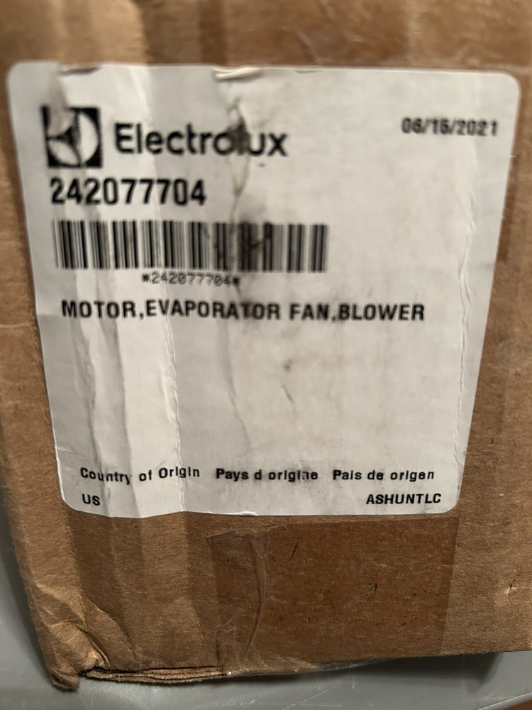 NEW “ OEM” FRIGIDAIRE REFRIGERATOR EVAPORATOR FAN MOTOR #242077704
