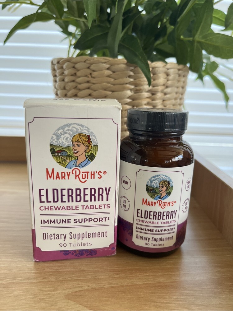 MaryRuth's Elderberry + Vitamin C - 90 Chewable Tablet  - Expires 08/25