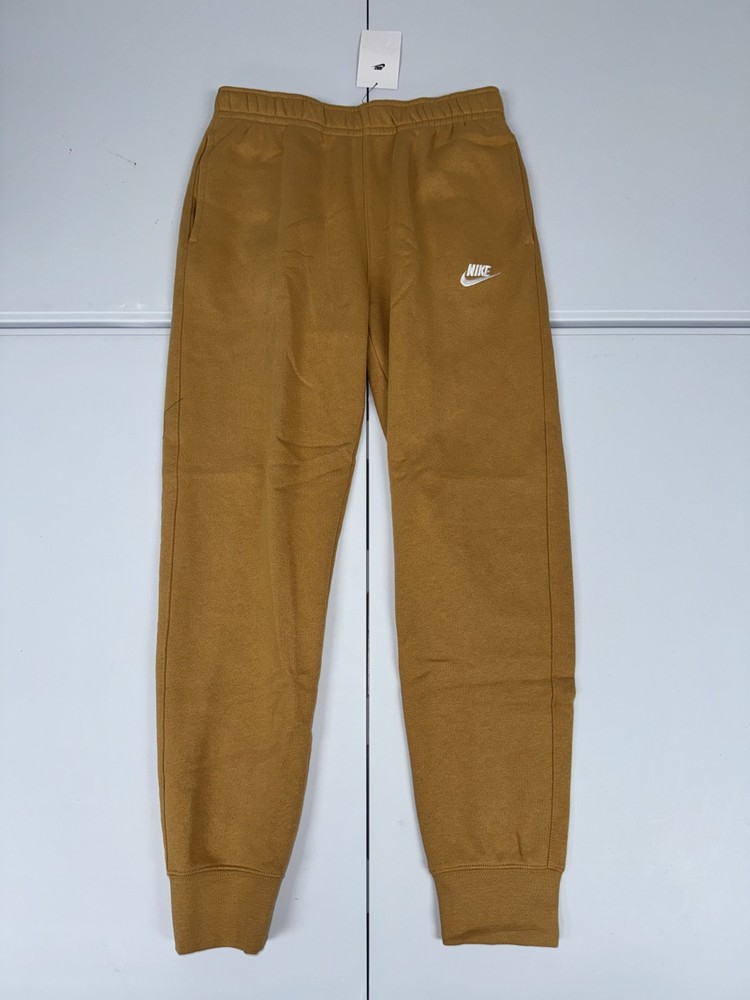 Nike Standard Fit Taper Leg Club Fleece Jogger Sweatpants Wheat BV2671-224 Sz S