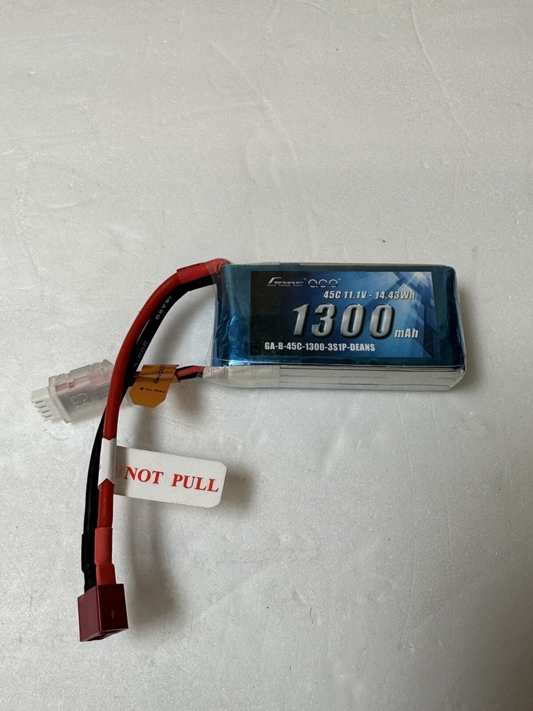 Gens ace 11.1V 1300mAh 3S 45C LiPo Battery T-plug RC Plane Heli-image