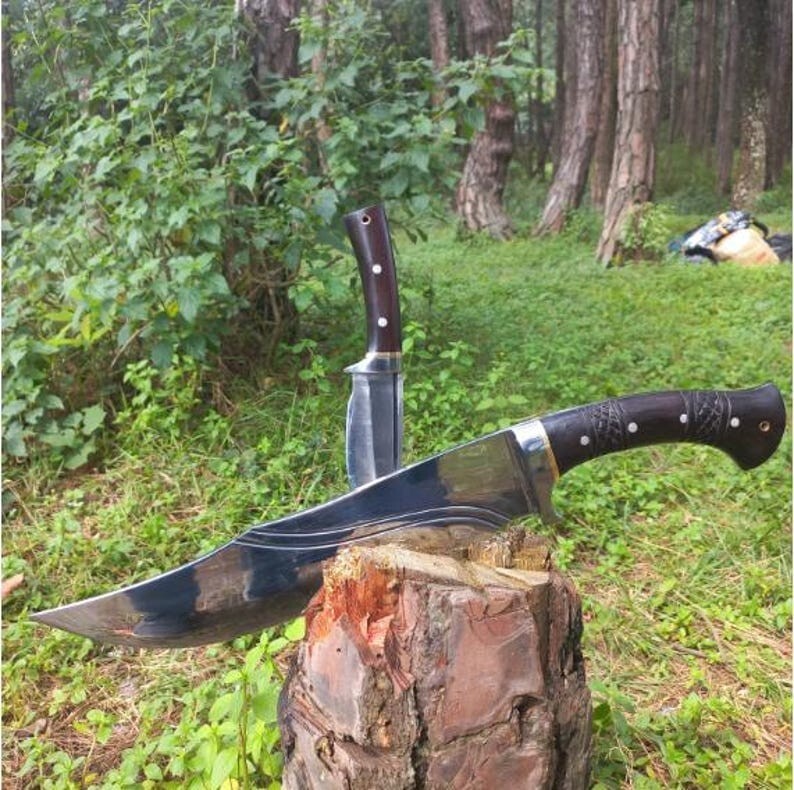 Custom Handmade Carbon Steel Blade Tactical Bowie Knife | Hunting Knife| Camping
