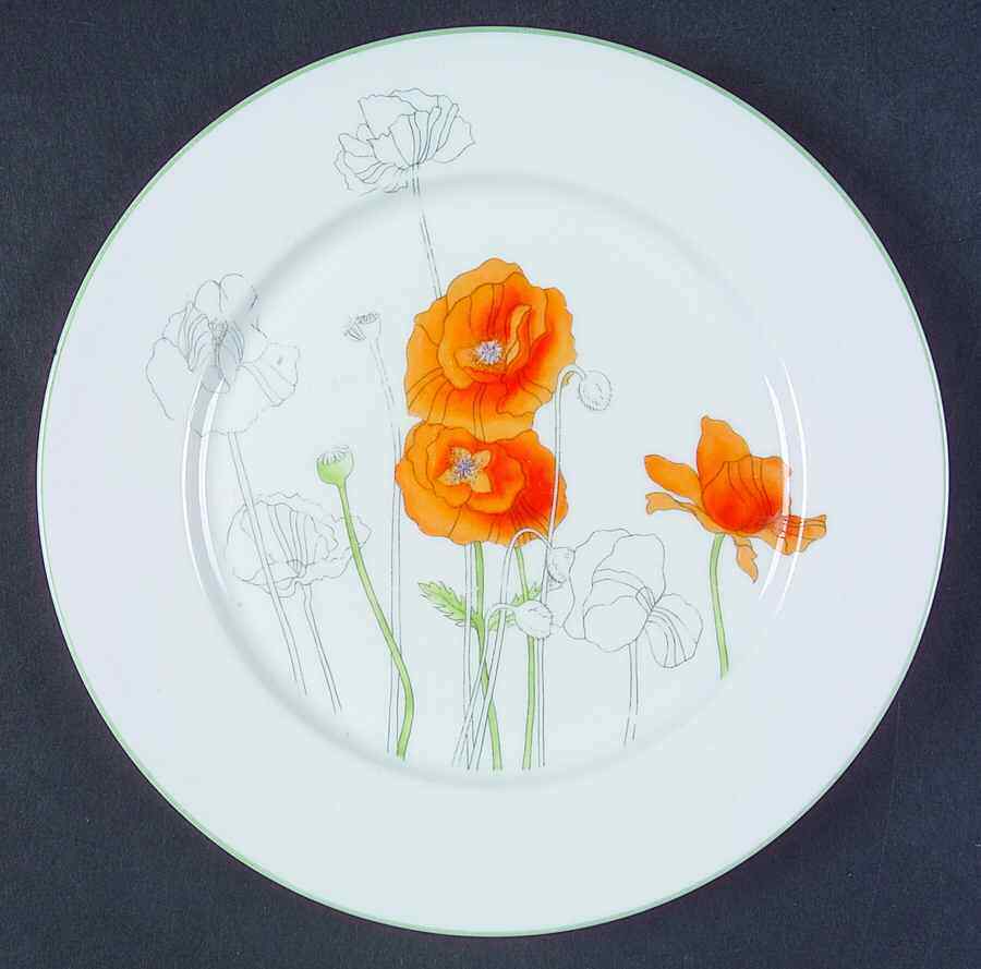 Block Poppy Salad Plate 35749