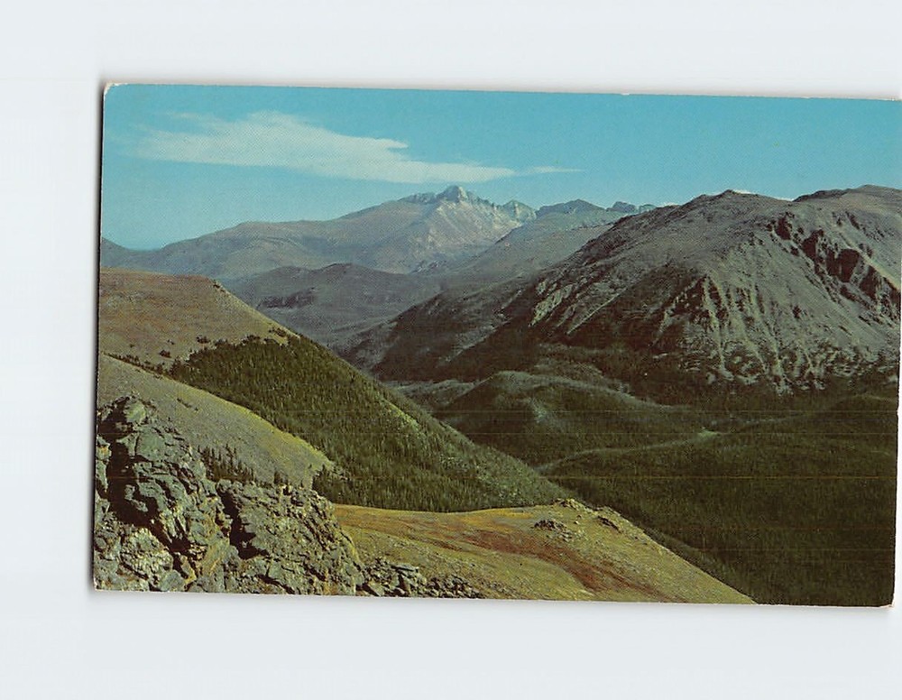 Postcard Long's Peak Trail Ridge Road Rocky Mountain National Park Colorado USA