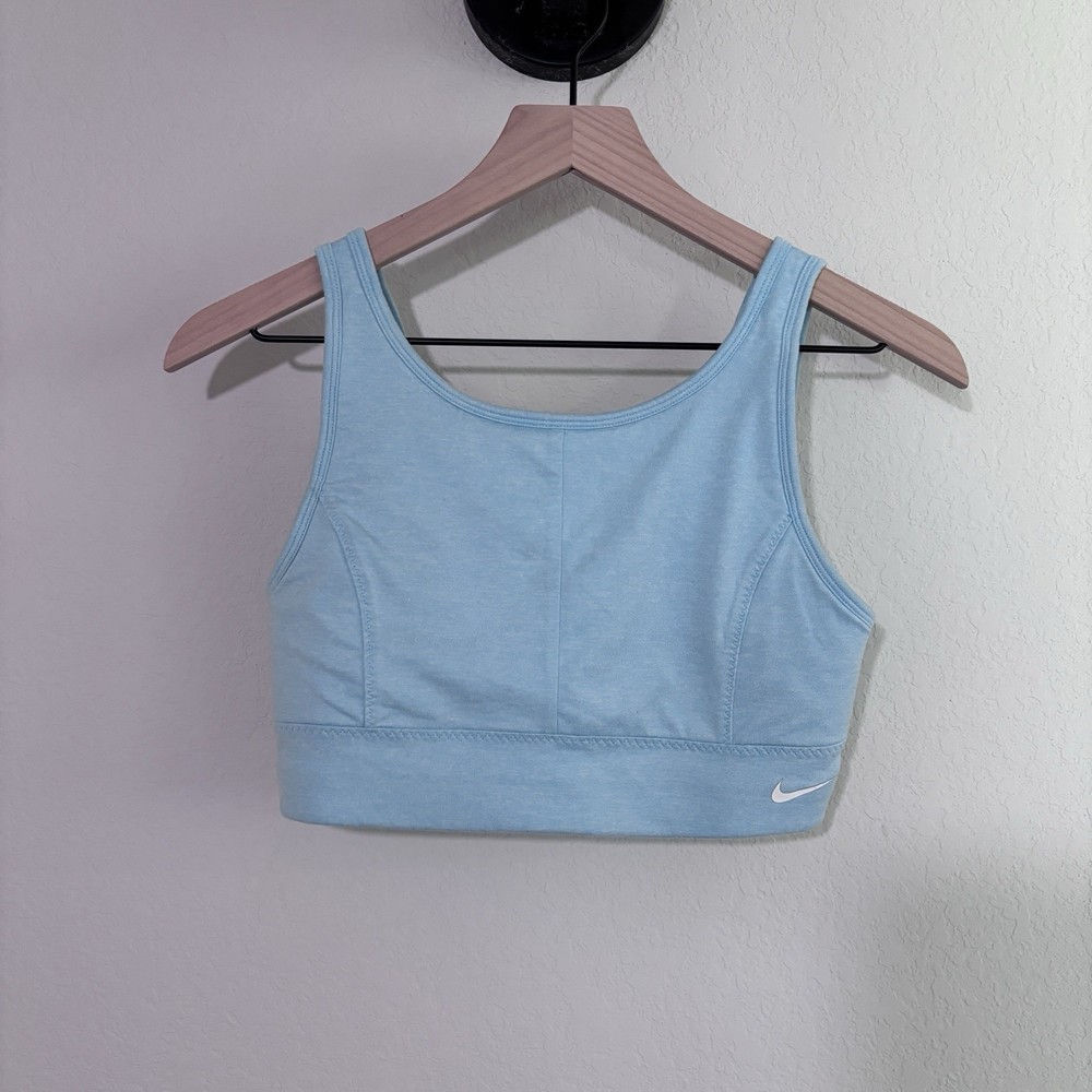 Nike Dri-FIT Sports Bra Womens XL Light Blue Athletic Workout Training