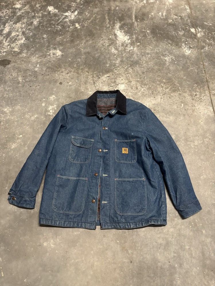 Wrangler Big Ben Vintage Quilt-Lined Chore Jacket XL Blanket Lined Barn Coat