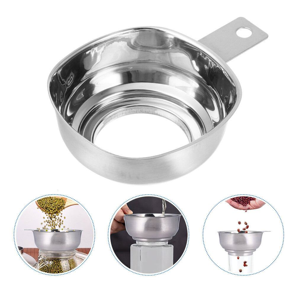 Syrup Stuffer Stainless Steel Funnel Coffee Filters Wine Dispenser