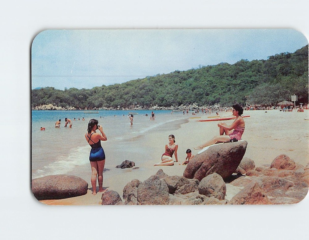 Postcard Raqueta Beach Acapulco Mexico