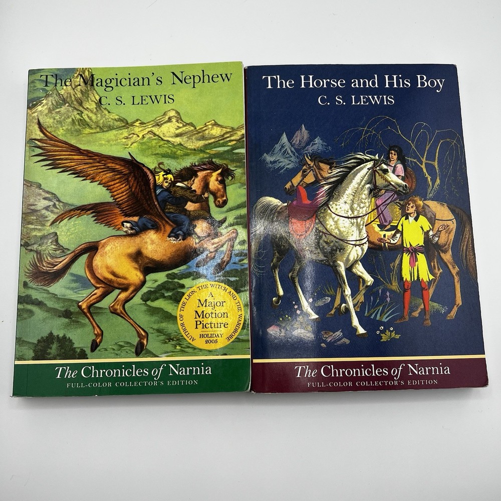 Lot Of 2 C. S. Lewis The Chronicles of Narnia 1,3 Full Color Collectors Edition