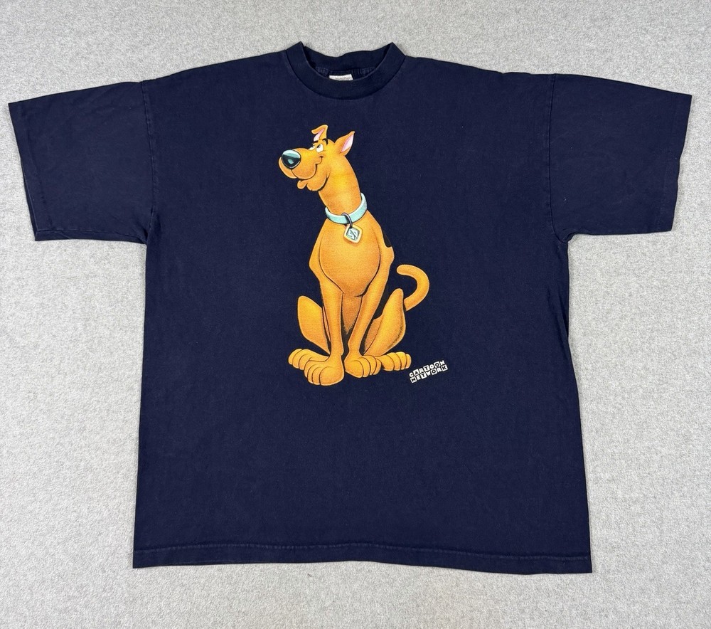 Vintage Cartoon Network Scooby Doo Graphic T-Shirt Character Print XL