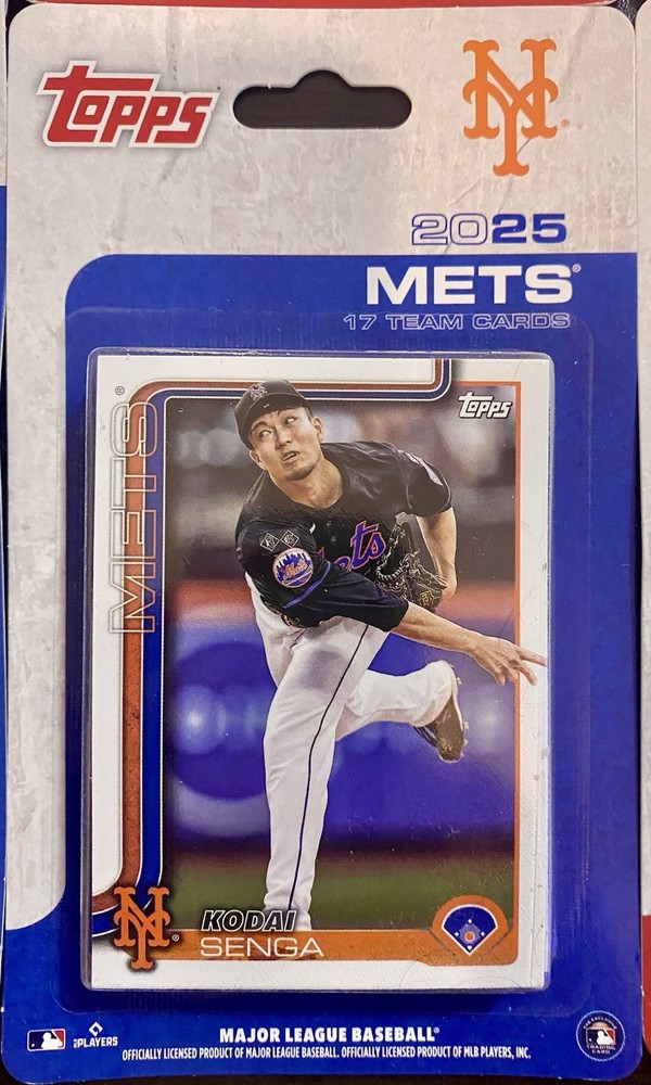 New York Mets 2025 Topps Factory Sealed Team Set Baseball Cards