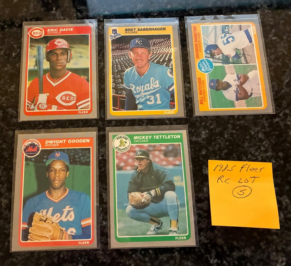 Rookie Card Lot 1985 Fleer Baseball..............5 Different