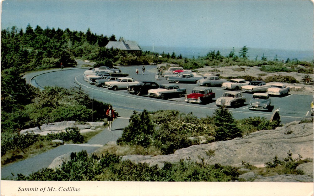 Mt. Cadillac, Acadia National Park, Mt. Desert Island, Maine, Summit Postcard