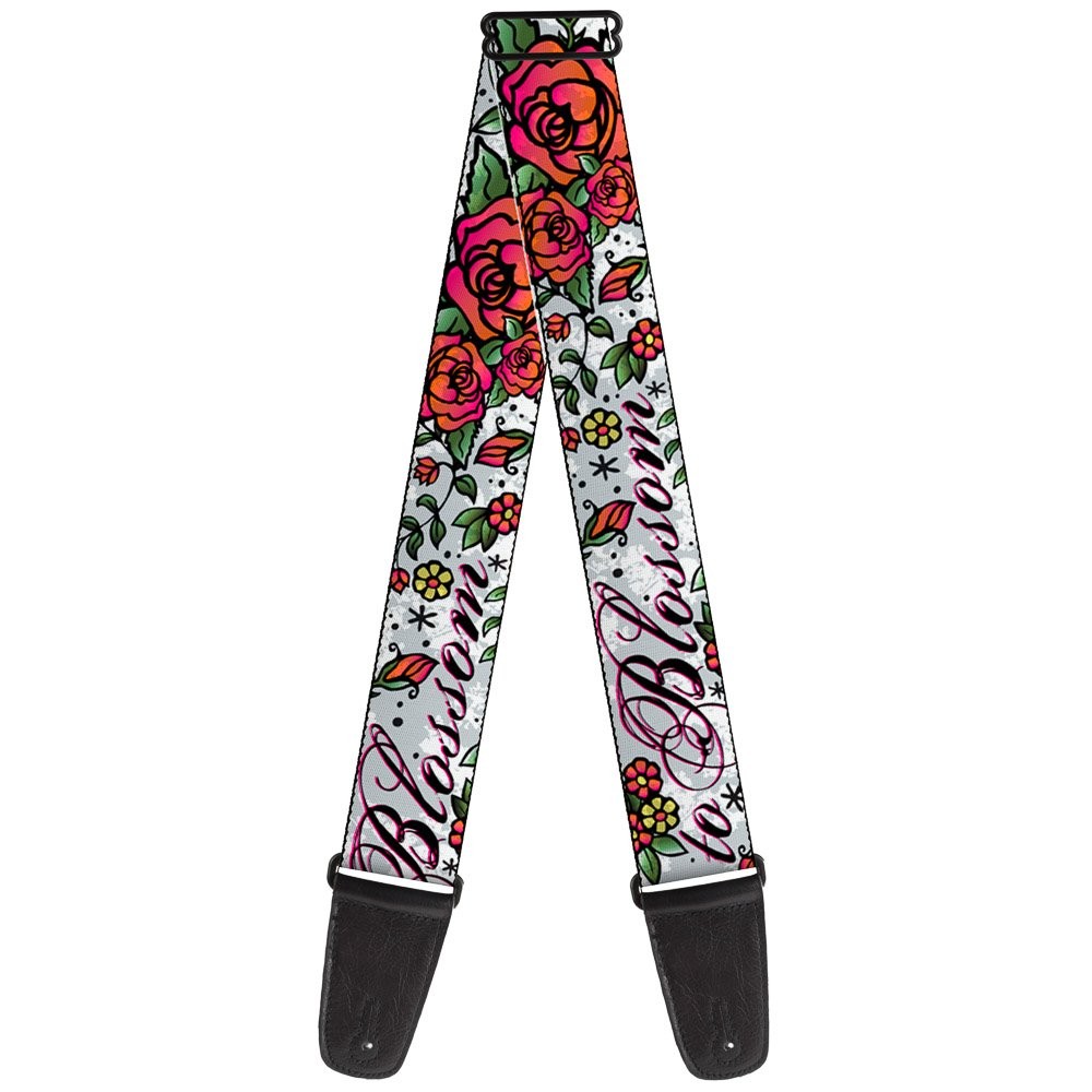 Guitar Strap - Born To Blossom White ACC NEWAnother great item from Rarewaves USA | Free delivery!