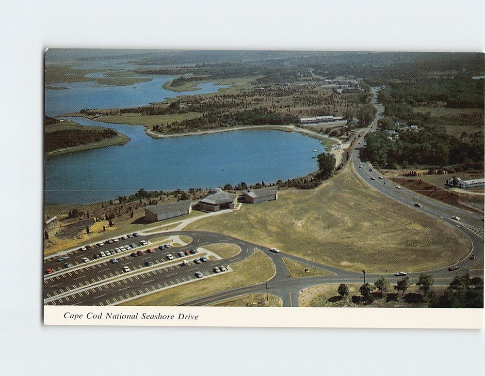 Postcard Aerial View Visitors Center Cape Cod National Seashore Drive MA USA