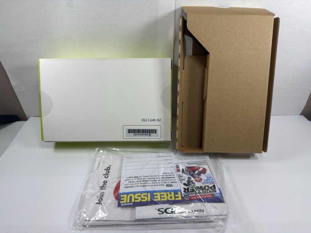 Rare Nintendo DS Lite Lime Green System INNER BOX & INSERTS ONLY NO SYSTEM!