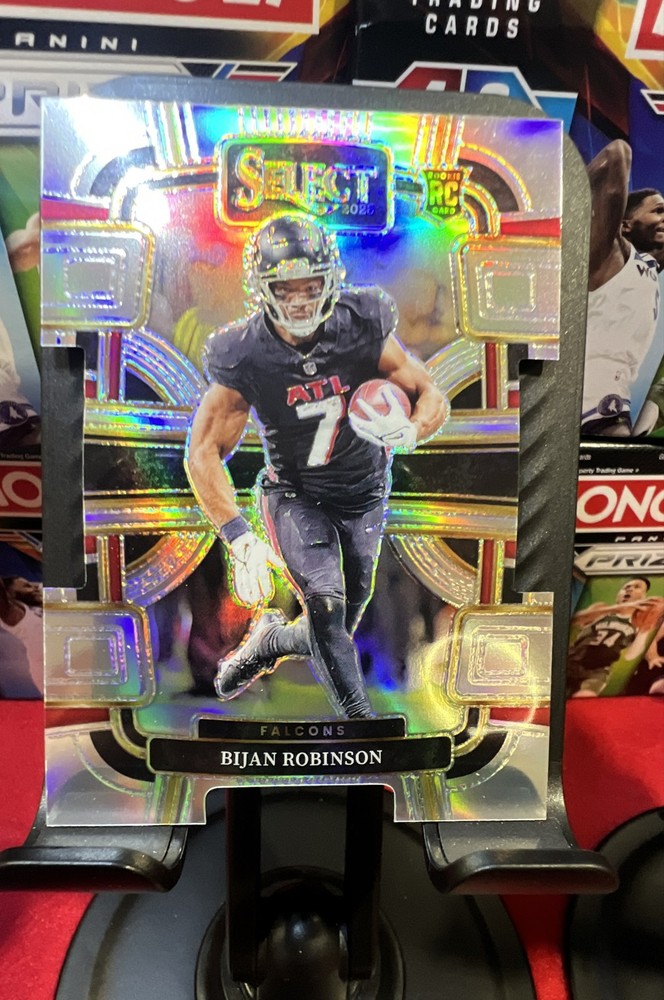 2023 Panini Select - Concourse Bijan Robinson #4 Silver Prizm Die-Cut (RC)