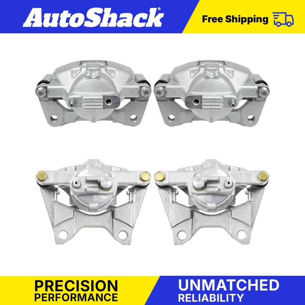 Front and Rear Brake Calipers with Bracket Set of 4 for Jeep Wrangler Liberty V6