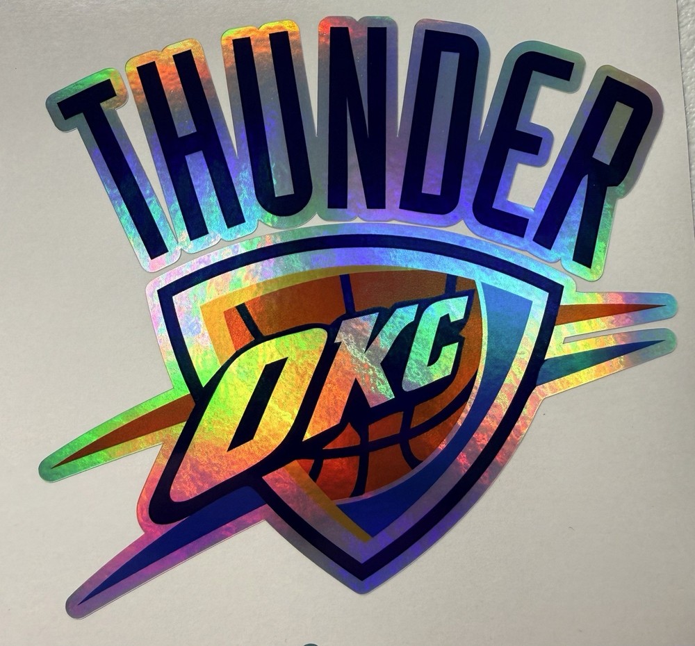 OKC Thunder Oklahoma City Holographic  Vinyl Decal
