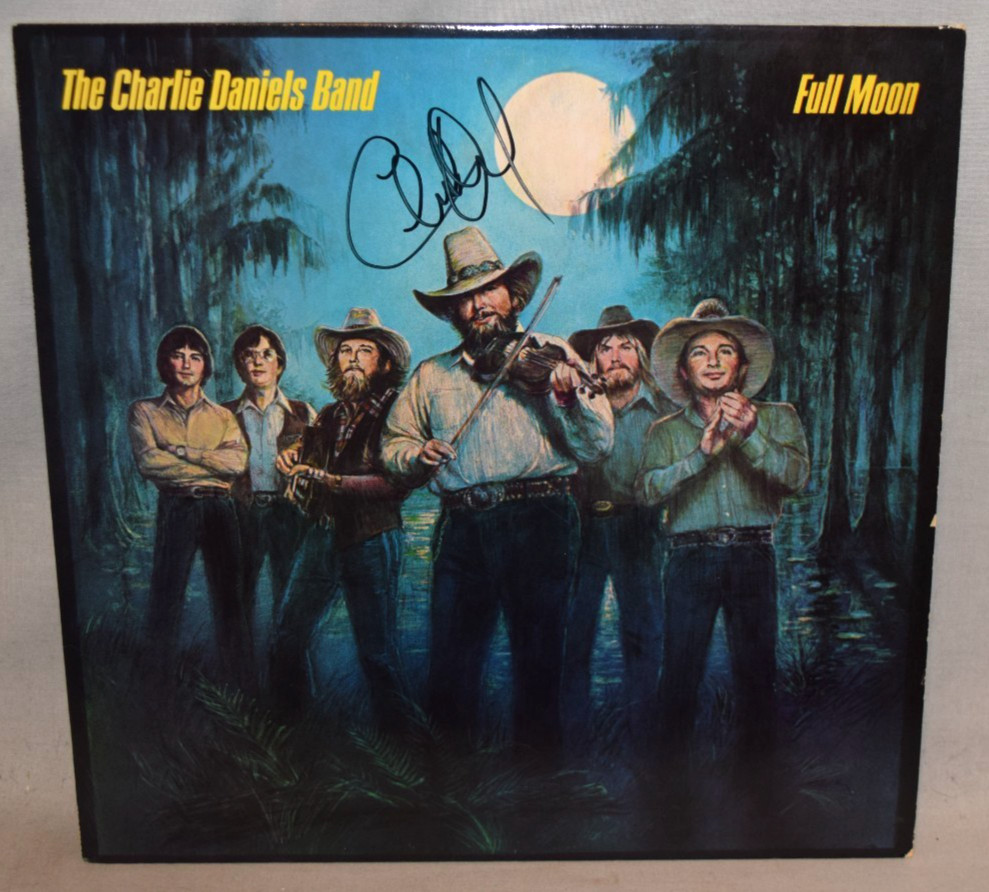 1980 -CHARLIE DANIELS BAND- Signed/Autograph/Auto Vinyl LP Record Album - Moon
