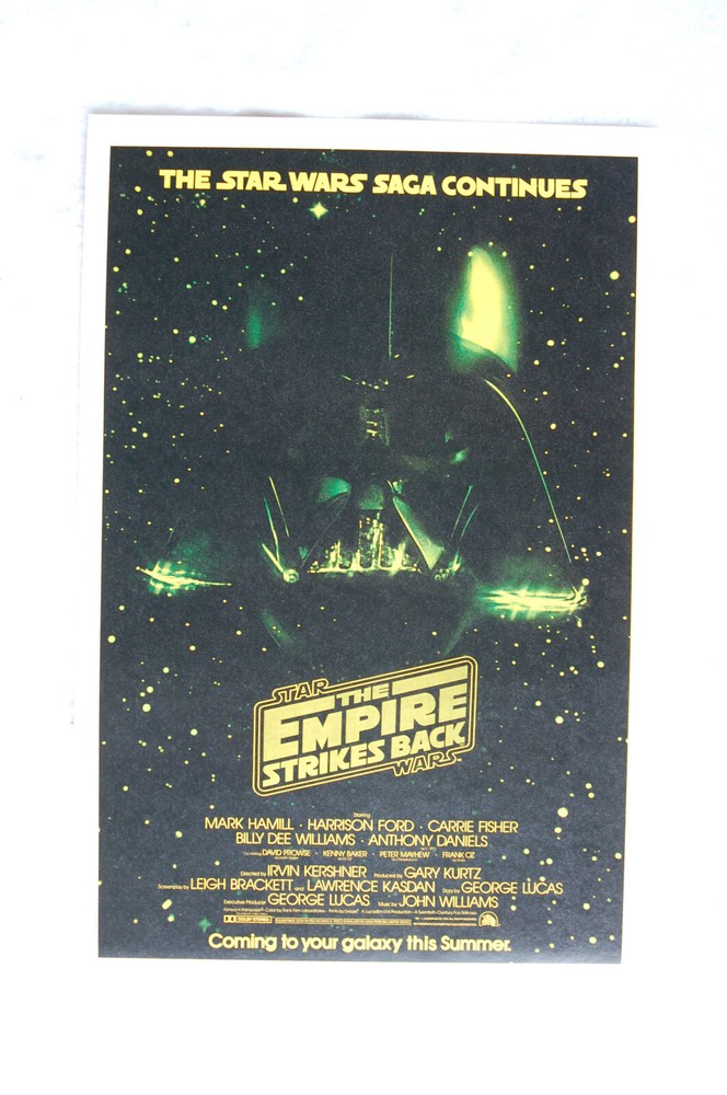 The Empire Strikes Back Lobby Card Movie Poster #2 Yellow