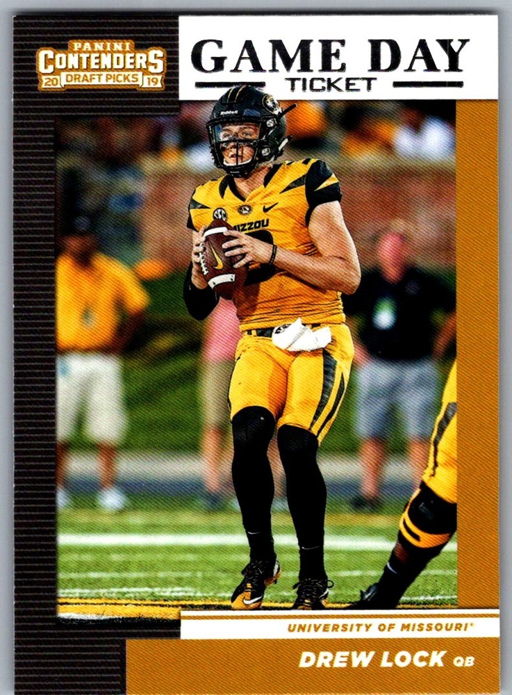 2019 Panini Prizm Draft Picks Orange Crusade Drew Lock Rookie Card Missouri