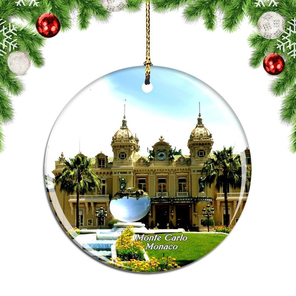 Monte Carlo Casino Christmas Ornament - Monaco Travel Souvenir Keepsake