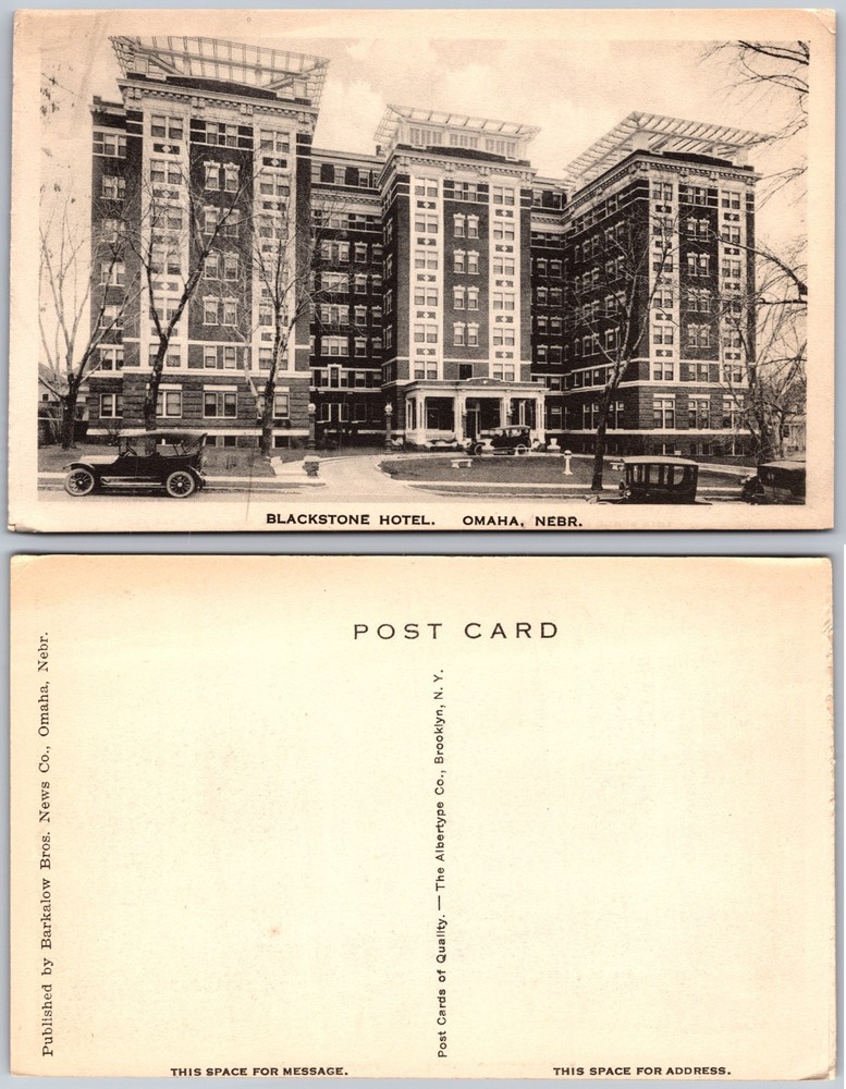 Blackstone Hotel Omaha NE Postcard