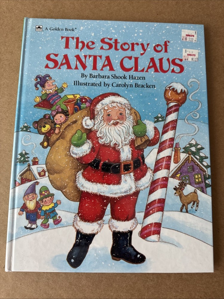 1989 The Story of Santa Claus by Golden Books & Barbara Shook Hazen Hardcover