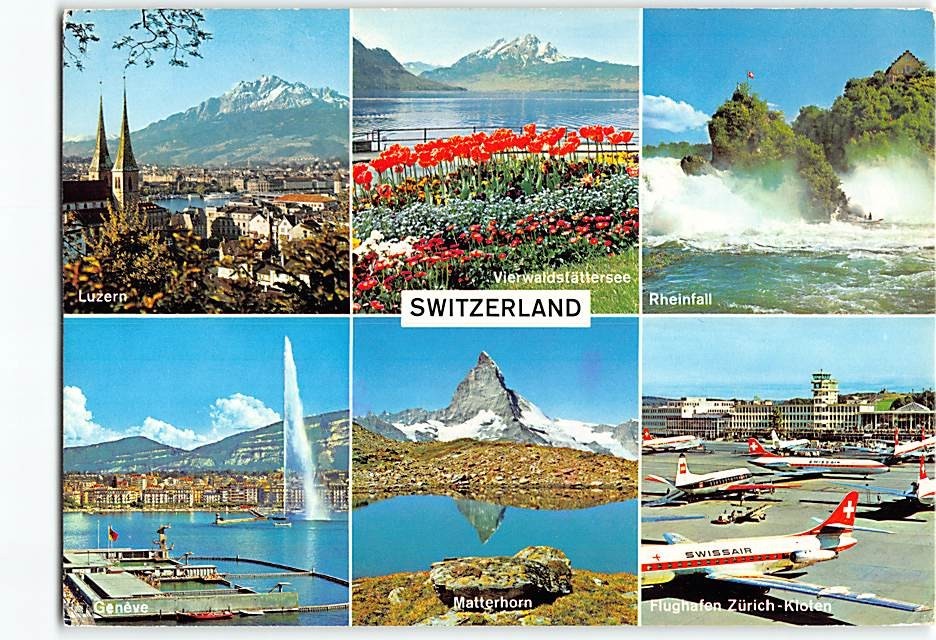 Postcard Scenes & Views Switzerland