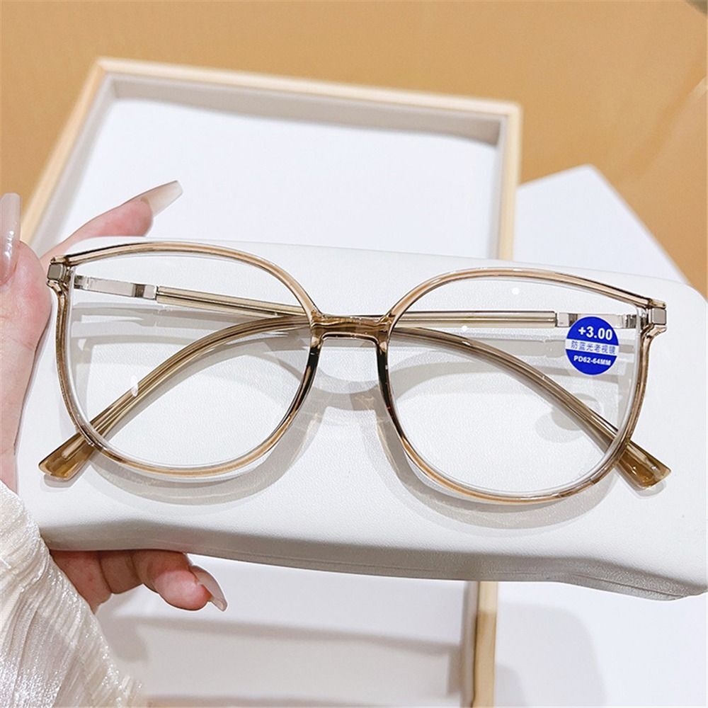 Stylish Oversized Blue Light Blocking Reading Glasses for Women and Men