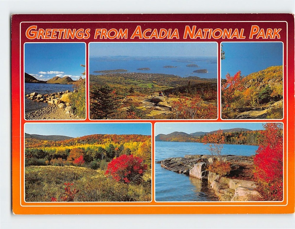 Postcard Greetings From Acadia National Park Maine-image
