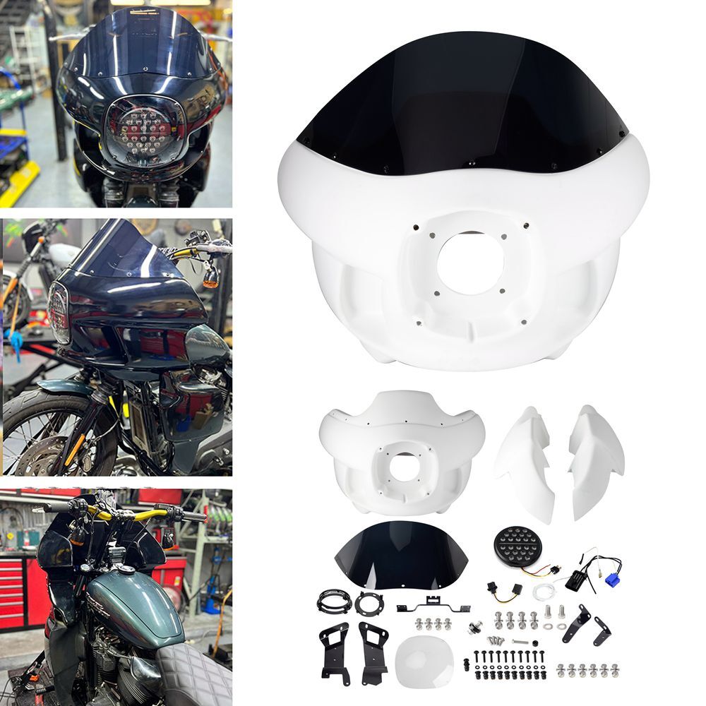 Front Upper Fairing & Headlight Kit For Harley Low Rider S FXLRS FXLR FXFB FXBBS