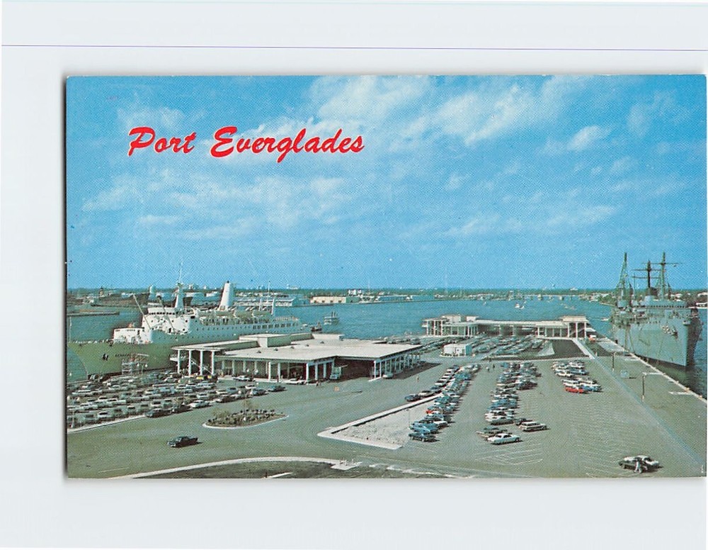 Postcard Port Everglades Fort Lauderdale-Hollywood Florida
