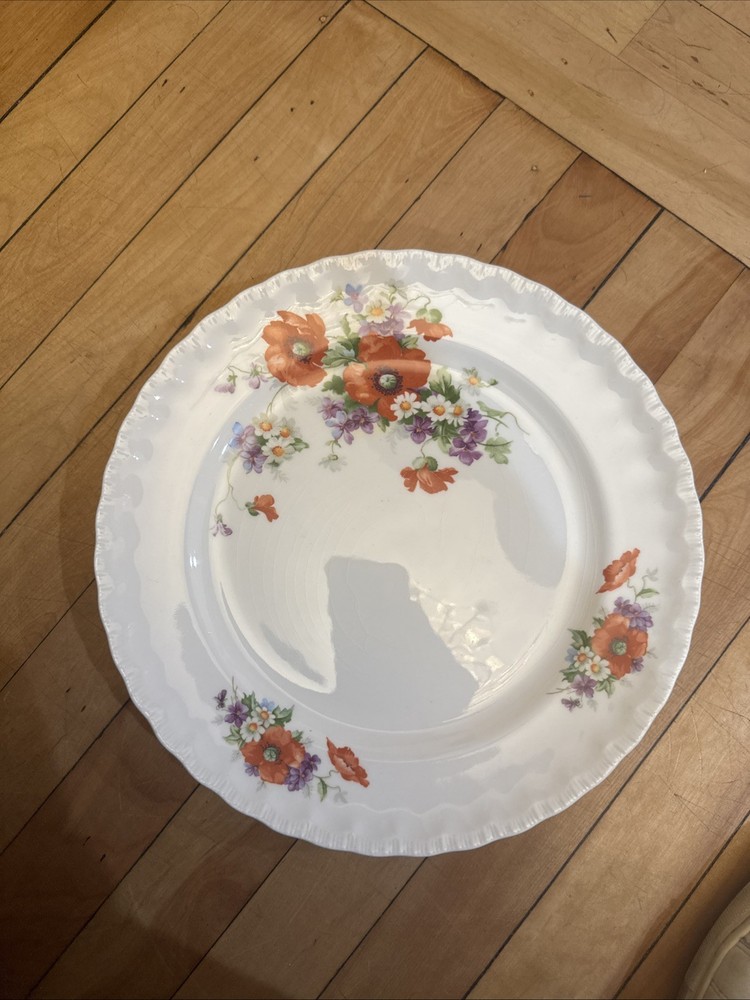 4X Pope Pope Gosser Clementine China Vintage Dinner Plates 10 1/8