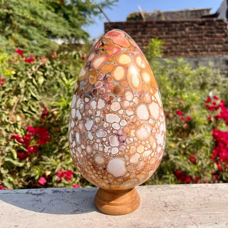 265mm Pink Cobra Jasper Stone for Chakra Healing & Energy Balance