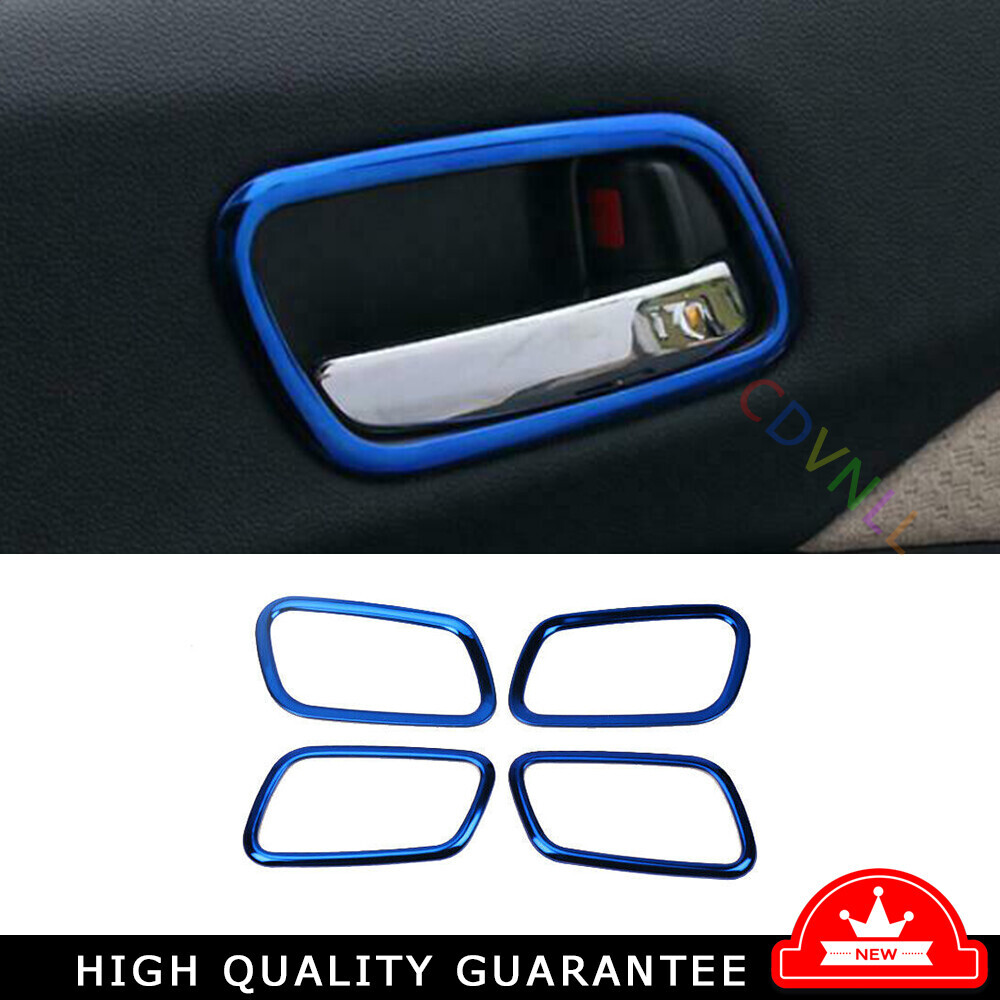 Inner Door Handle Bowl Frame Trim 4* Fit For Honda CRV 2012-2016 Blue Titanium
