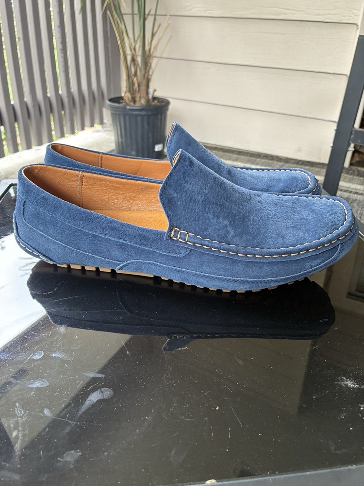 Mens Blue Loafers