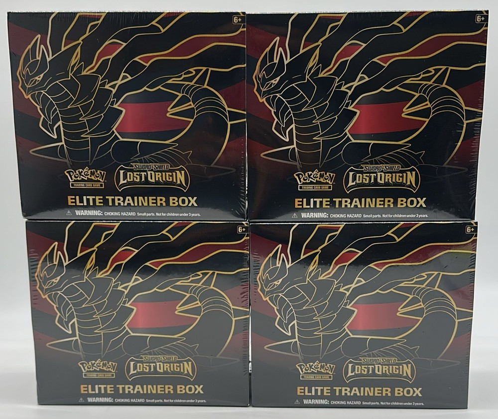 Lot of (4) Pokemon TCG Sword & Shield Lost Origin Elite Trainer Boxes SEALED ETBPROBSTEIN123 is actively accepting CONSIGNMENTS !!