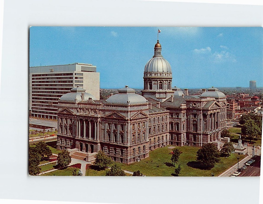 Postcard Indiana State House Indianapolis Indiana USA