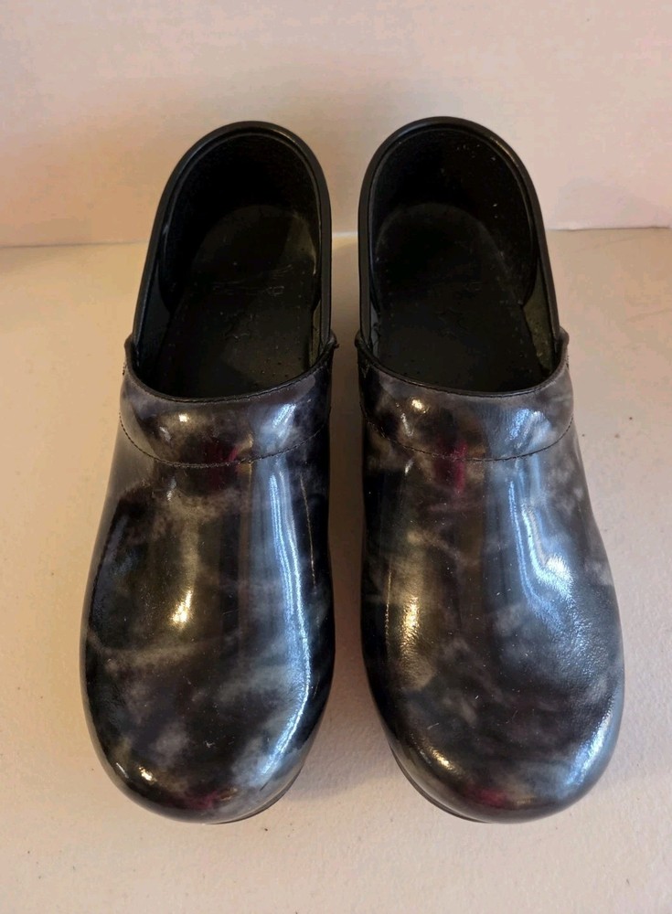 Dansko Clog Marbled Blue And Gray Comfort Shoe Womens Size 8.5 US and 39 EU